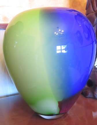 Murano Art Glass Large Statement Piece Vase