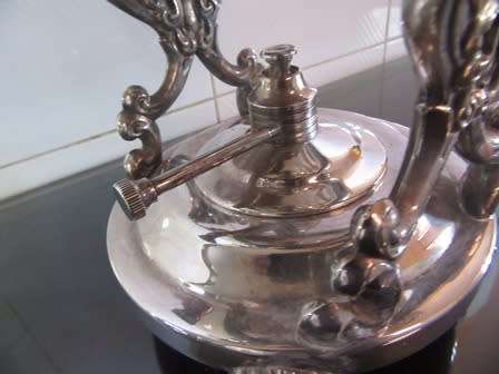 Silverplated Tilt  Teapot With Stand  & Warmer