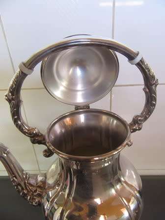 Silverplated Tilt  Teapot With Stand  & Warmer