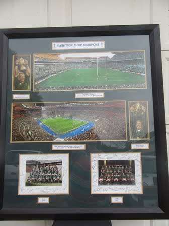 Framed Large 1995 & 1997 SA World Cup Rugby Champions