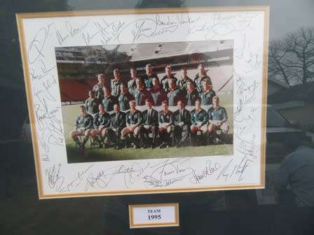 Framed Large 1995 & 1997 SA World Cup Rugby Champions