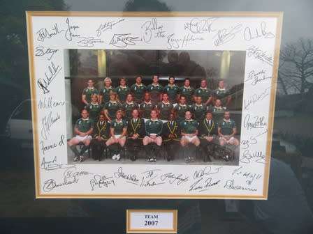 Framed Large 1995 & 1997 SA World Cup Rugby Champions