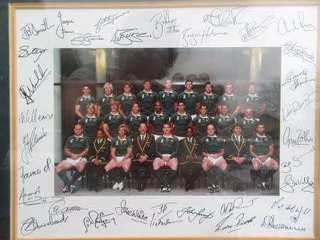 Framed Large 1995 & 1997 SA World Cup Rugby Champions