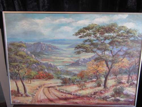 Landscape Painting by Unknown Artist Framed