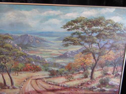 Landscape Painting by Unknown Artist Framed