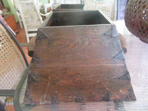 Antique Chinese Rice Bucket with Side Handles C1800