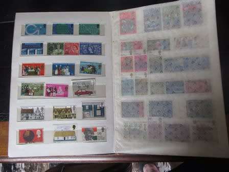 Vintage Stamp Album With Stamps