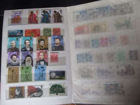 Vintage Stamp Album With Stamps