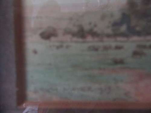 Beautifully Framed Landscape By Erich Meyer dated 1915