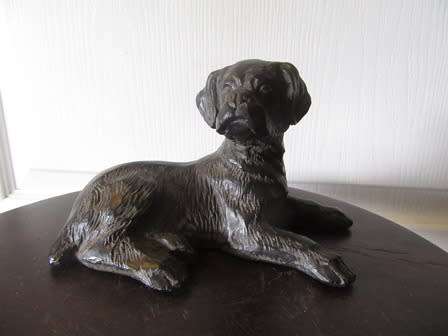 Spelter l Dog Figurine