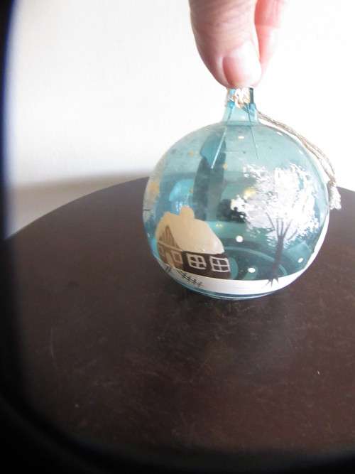 Vintage Christmas Baubles x 5