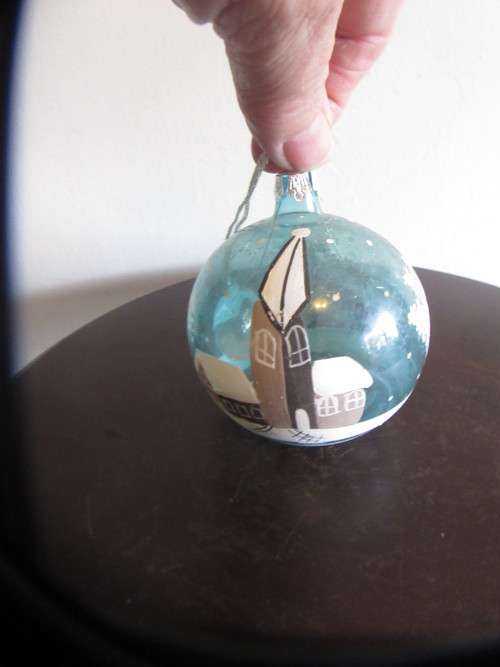 Vintage Christmas Baubles x 5