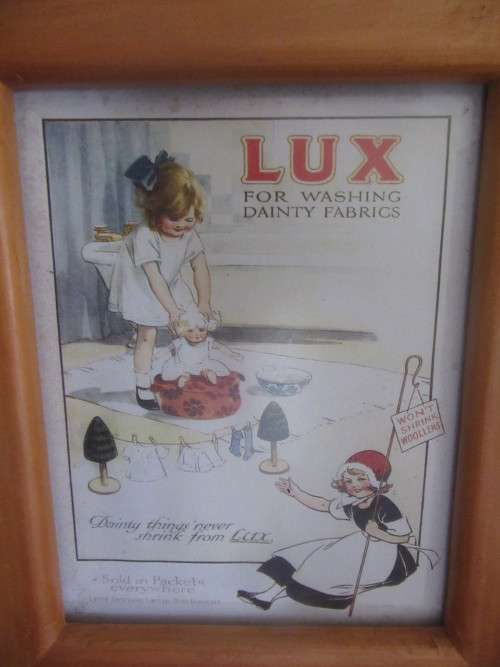 Vintage Lux Framed Advertising Poster