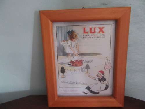 Vintage Lux Framed Advertising Poster