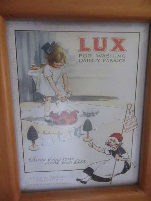 Vintage Lux Framed Advertising Poster