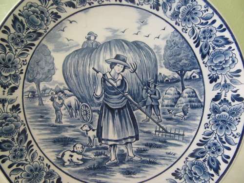 Blue Delft Blauw Rack Plate