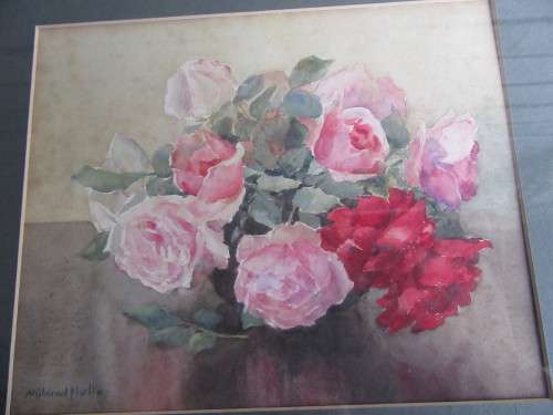 Pair of Watercolour Paintings by Mildred Hall