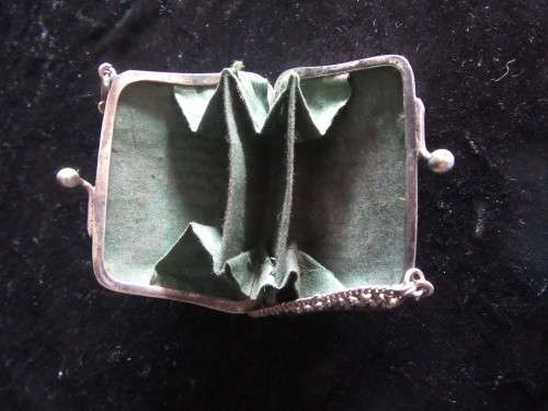 Silver Etched Coin Purse Monogramed