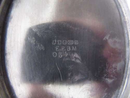 Silverplated J & B Co  Ornate Teapot