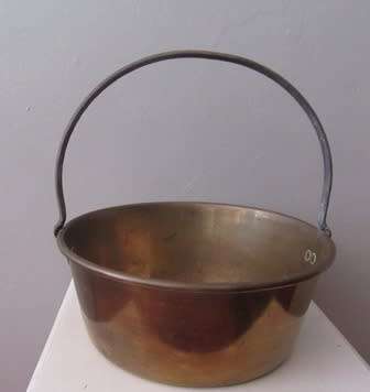 Stunning Antique  Brass Jam Pot