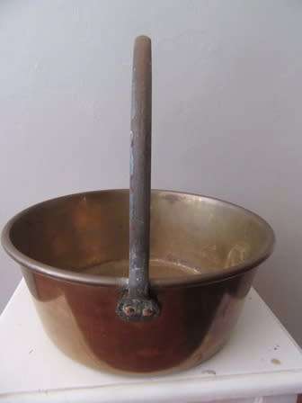 Stunning Antique  Brass Jam Pot