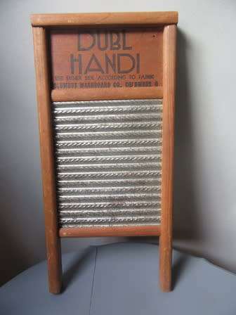 Vintage Dubl Handi  Washing Board for Silks, Hoisery & Lingerie or Hankerchiefs Made in Columbus