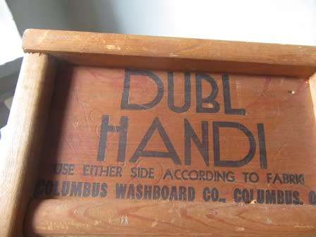 Vintage Dubl Handi  Washing Board for Silks, Hoisery & Lingerie or Hankerchiefs Made in Columbus