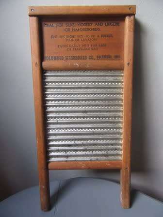 Vintage Dubl Handi  Washing Board for Silks, Hoisery & Lingerie or Hankerchiefs Made in Columbus