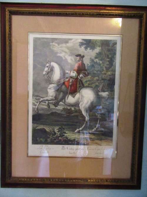 19 Centuary French School  Le Galop Au Gauch Engraving