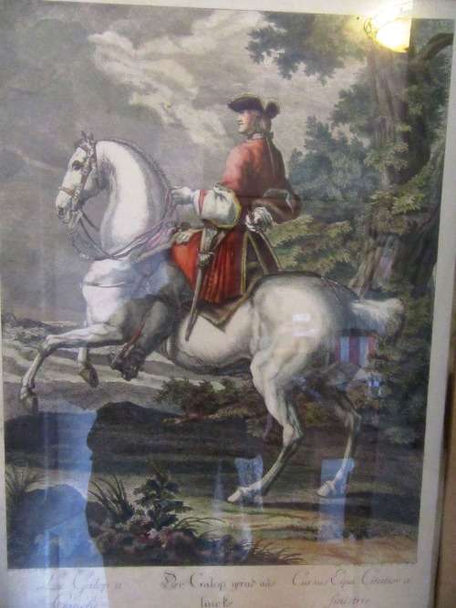 19 Centuary French School  Le Galop Au Gauch Engraving