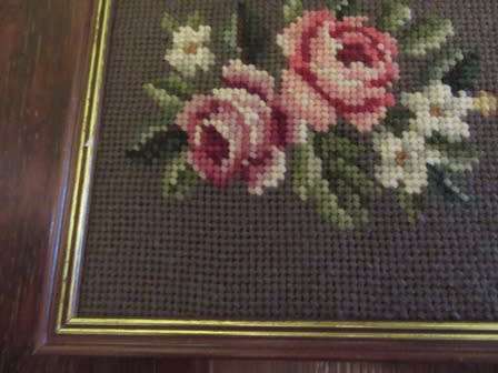 Framed Tapestry of Roses & Flowers