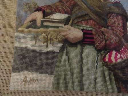 Unframed Tapestry of  A Autum Scene