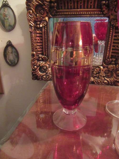 Selection of 21 Red Wine , sherry Glasses and Flutes