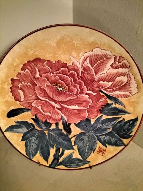 Imperial Imari Large Peony Plate