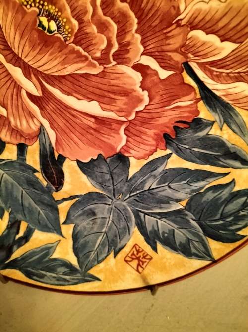 Imperial Imari Large Peony Plate