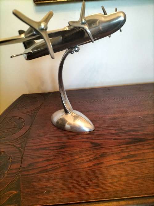 Cast Aluminium Areoplane on Stand for Kaliphop