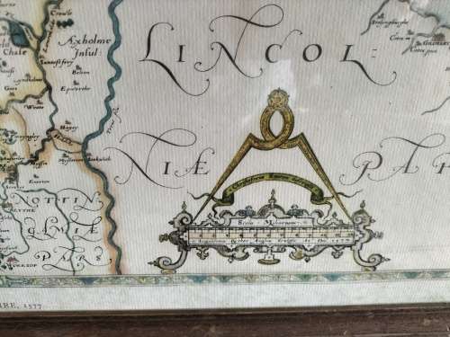 SAXTONS MAP OF YORKSHIRE 1577