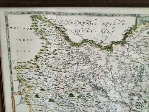 SAXTONS MAP OF YORKSHIRE 1577