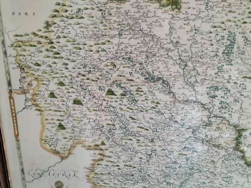 SAXTONS MAP OF YORKSHIRE 1577