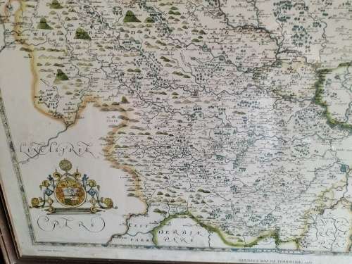 SAXTONS MAP OF YORKSHIRE 1577