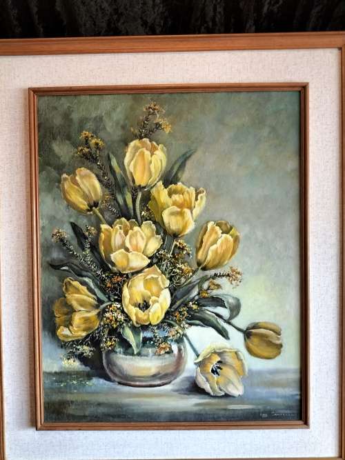 Bowl of Yellow Ranunculus by Lou`s Campbell