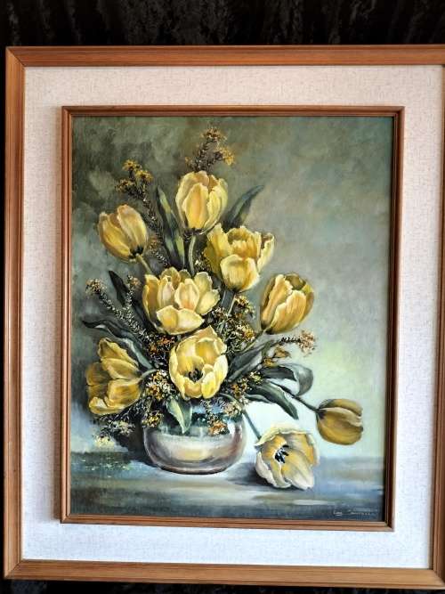 Bowl of Yellow Ranunculus by Lou`s Campbell