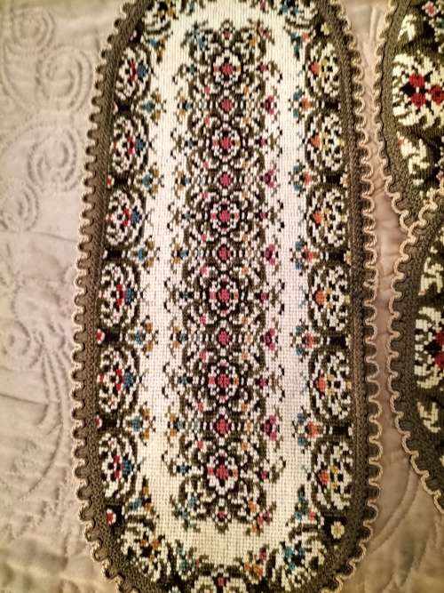 Vintage Tapestry Style  Doileys x6