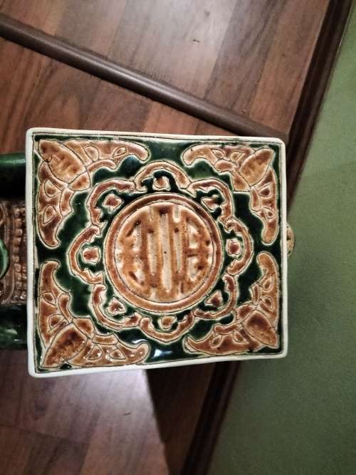 Decorative large Ceramic Indian Elephant Plant Stand/ Side Table