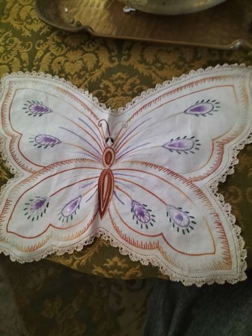 Embroidery  ButterflyTray Cloth