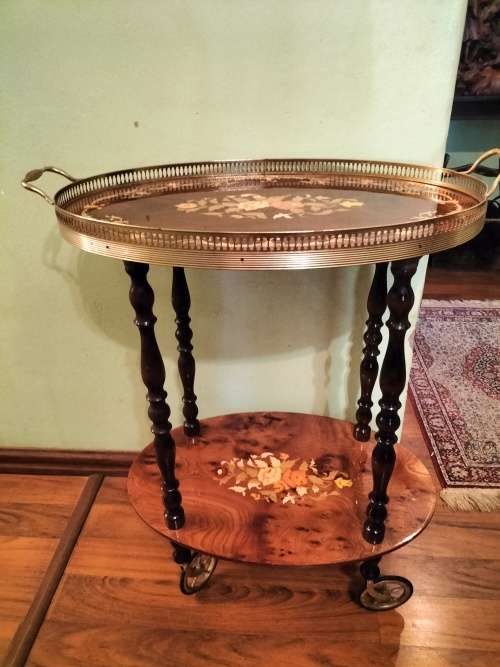 Vintage Marquery of Sorrento Drinks Trolly
