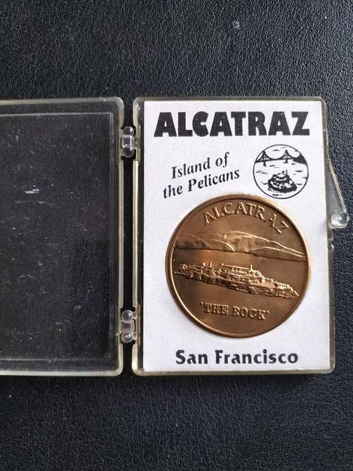 Vintage Alcatraz ` The Rock` Prison Medal/ Token Copper