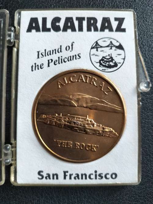 Vintage Alcatraz ` The Rock` Prison Medal/ Token Copper