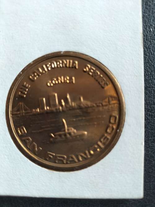Vintage Alcatraz ` The Rock` Prison Medal/ Token Copper