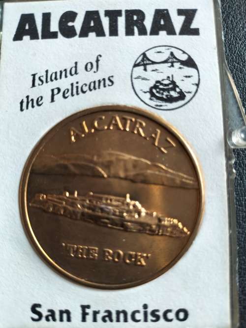 Vintage Alcatraz ` The Rock` Prison Medal/ Token Copper